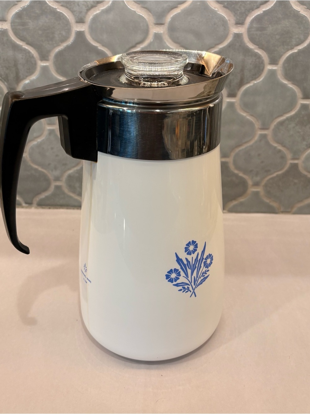 Vintage Corning Ware Blue Cornflower 9-Cup Coffee Percolator – Stovetop